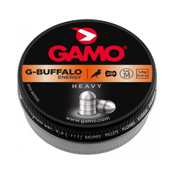 Пули Gamo G-Buffalo 4,5 мм, 1,0 грамм, 200 штук